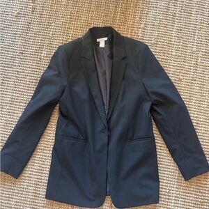 H&M Black Blazer with Gray Lining NWOT